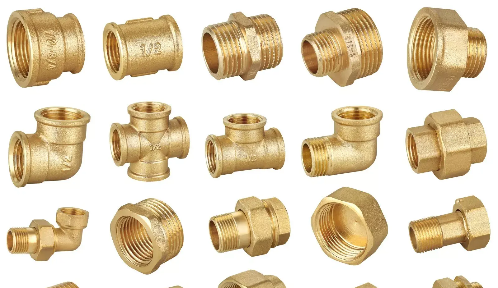 Raccordi Filettati in Ottone Giallo