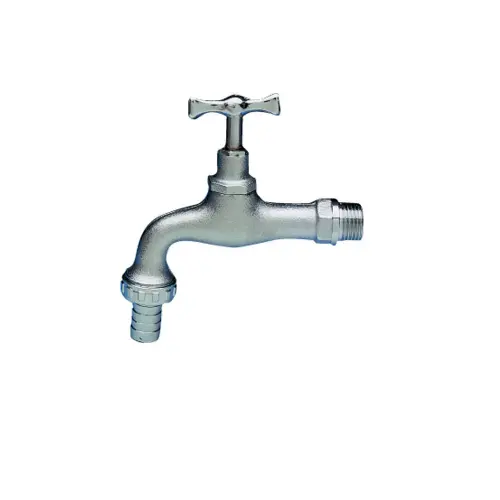 Rubinetto Portagomma Sabbiato-Cromato