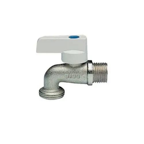 Rubinetto a Sfera Bibo Attacco Portagomma Nichelato 