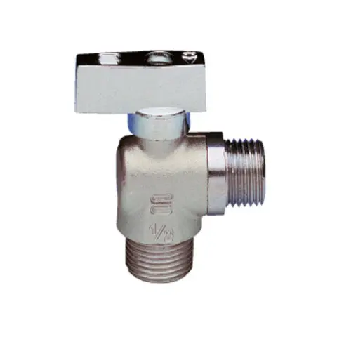 Rubinetto a Sfera a Squadra Nichelato