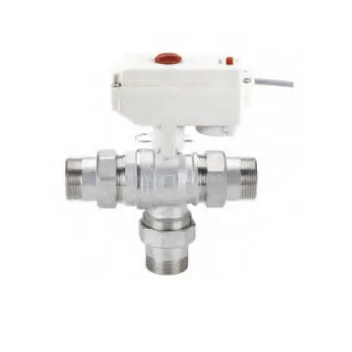 Valvola Motorizzata a 3 Vie Bocchettonata con Attuatore Elettrico 230V - 2 Punti di Potenza 12 sec. Bidirezionale IP54