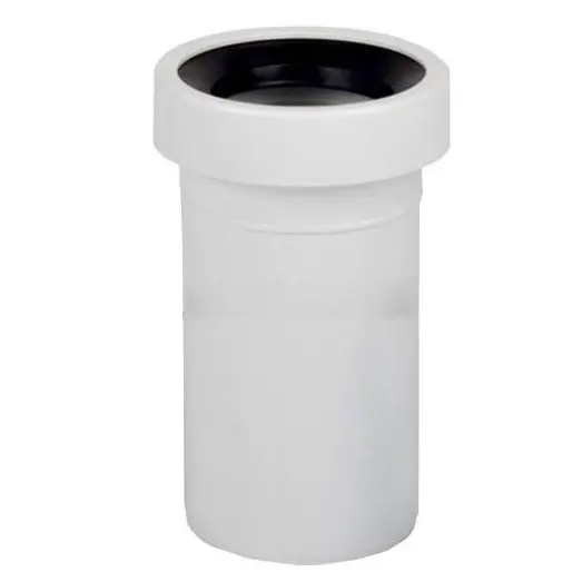 Raccordo WC Dritto PP a Innesto con Guarnizione L.250mm (Ø90)