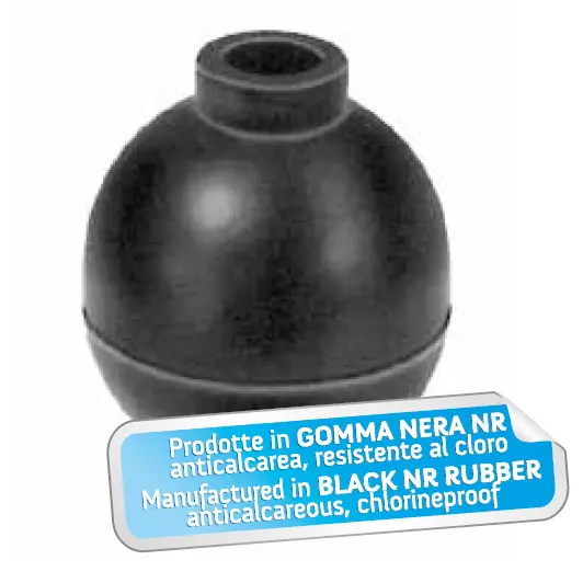 Guarnizione a Sfera con Foro Ø18mm Tipo Eurogarda Nuovo Ø62mm H.72mm