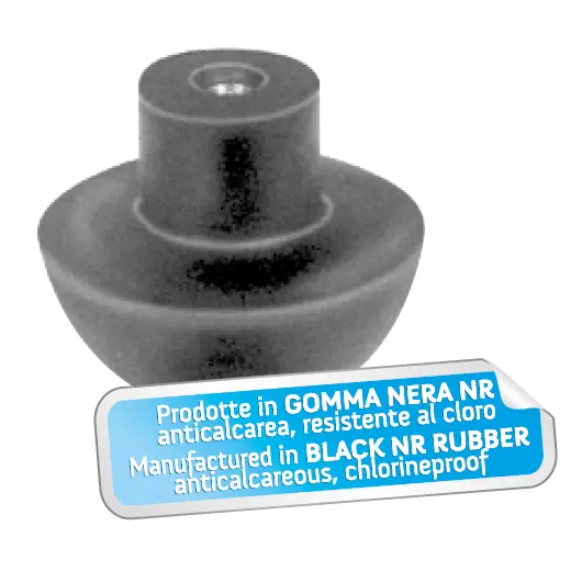 Guarnizione Minisfera con Nottolino Filetto M4 Tipo Catis Ø34mm H.29mm