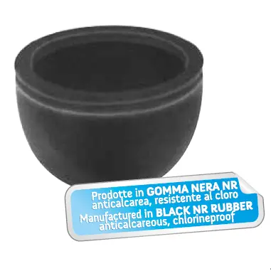 Guarnizione a Sfera Tipo Ramo Ø62.5mm H.47mm Foro sup.Ø50 inf.Ø19