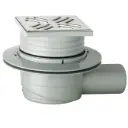 Pozzetto Sifonato a Pavimento Griglia 105x105 senza Telo di Isolamento