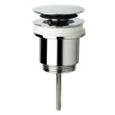 Piletta Clicker in Ottone Cromato Senza Troppo Pieno Controdado H.50