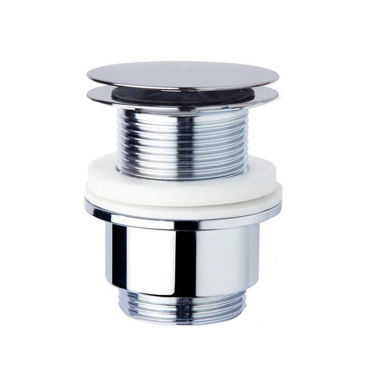 Piletta Clicker in Ottone Cromato Senza Troppo Pieno