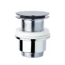 Piletta Clicker in Ottone Cromato Senza Troppo Pieno