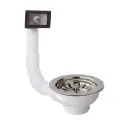 Piletta per Lavello in PP Con Troppo Pieno con Tappo Foro Ø90 Pic Nic