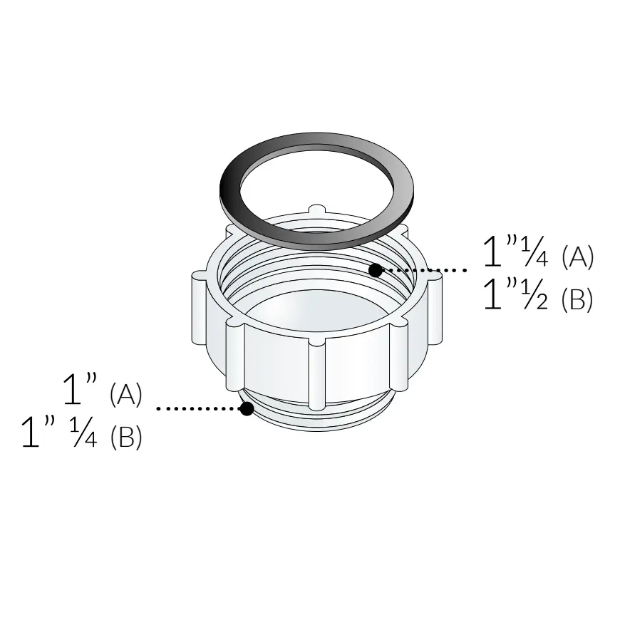 Prolunga Ridotta in PP per Sifoni e Pilette