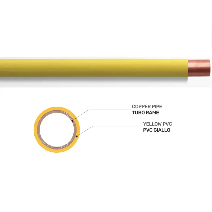 Tubo Rame per Gas con Guaina PVC (12 sp.1mm)