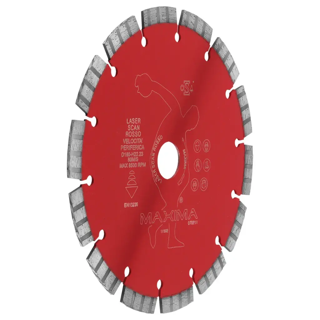 Disco Diamantato Laser Scan Rosso