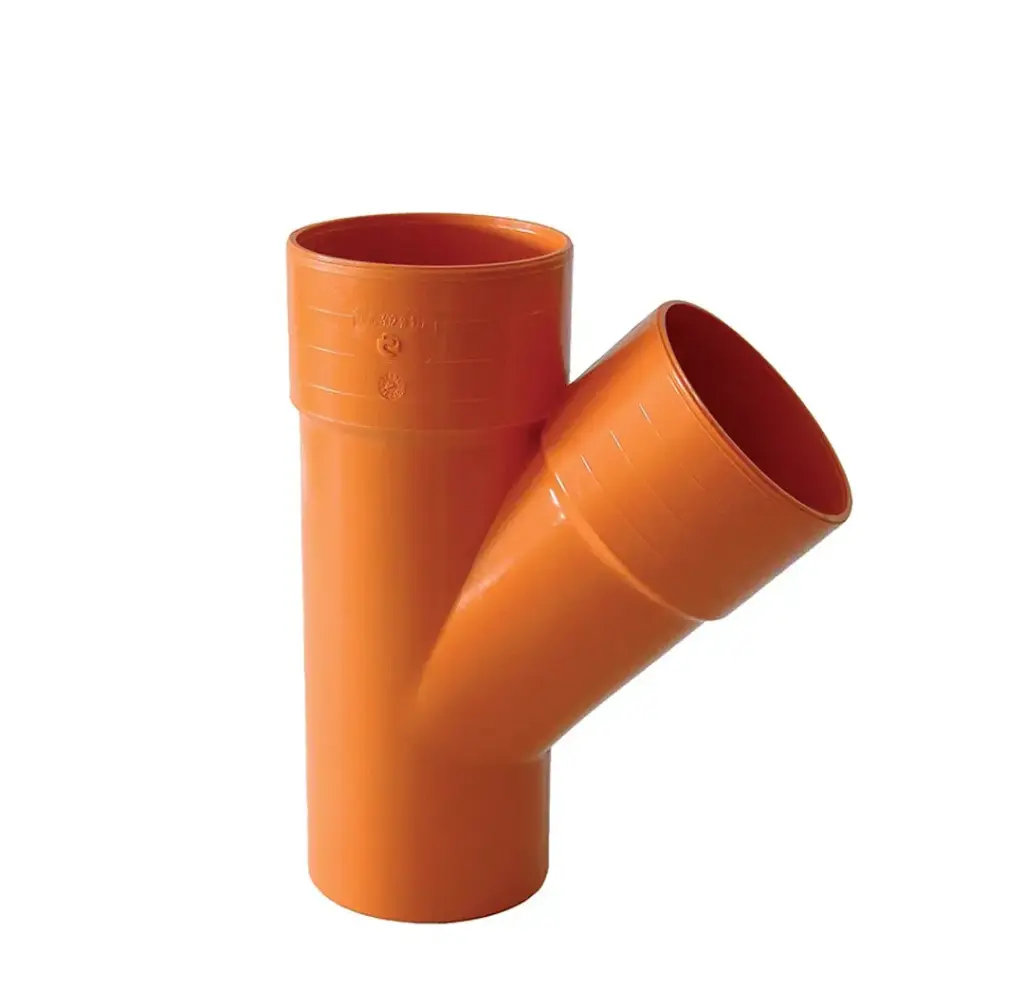 Braga a 45° PVC Rosso