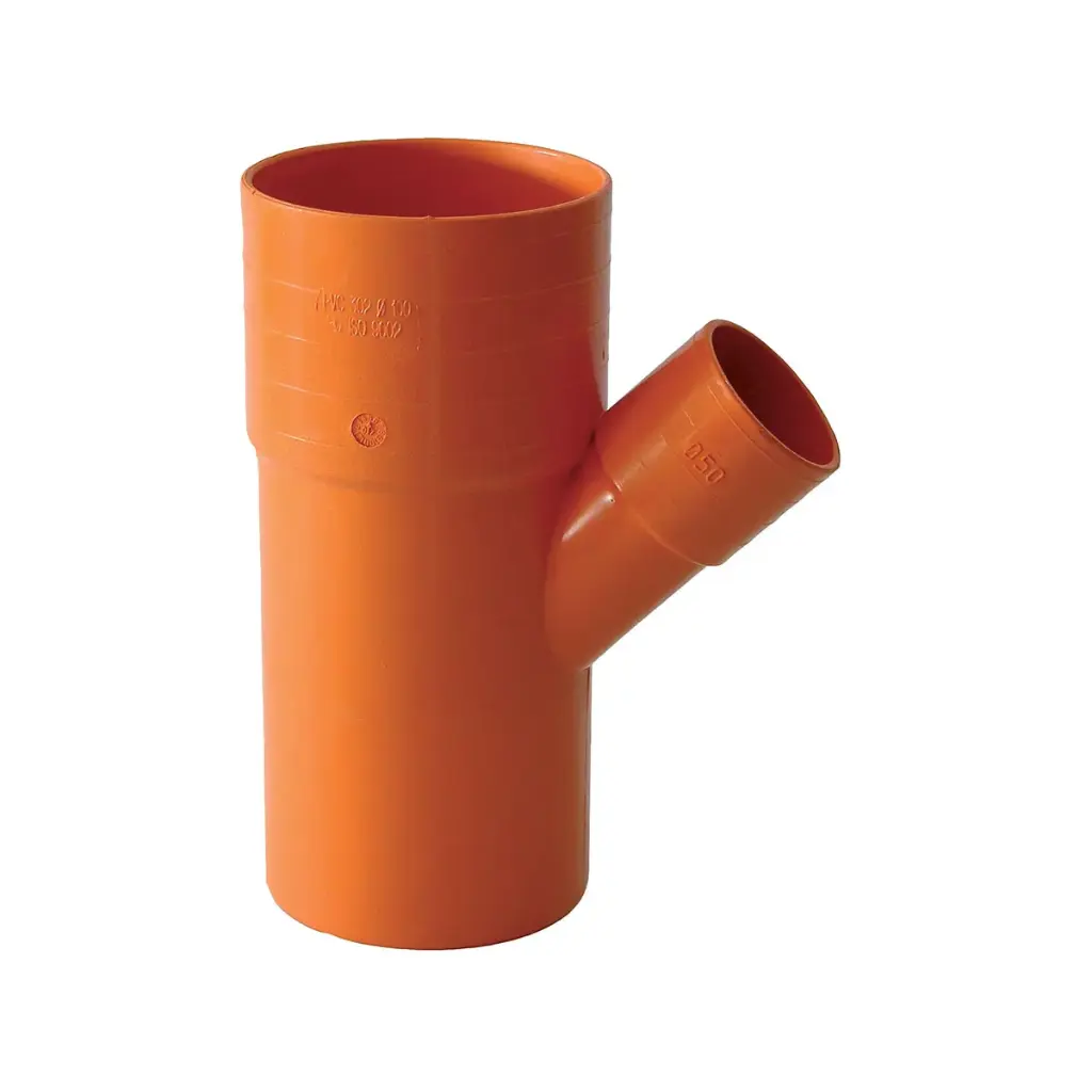 Braga Ridotta a 45° PVC Rosso
