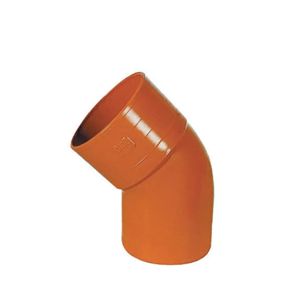 Curva a 45° PVC Rosso