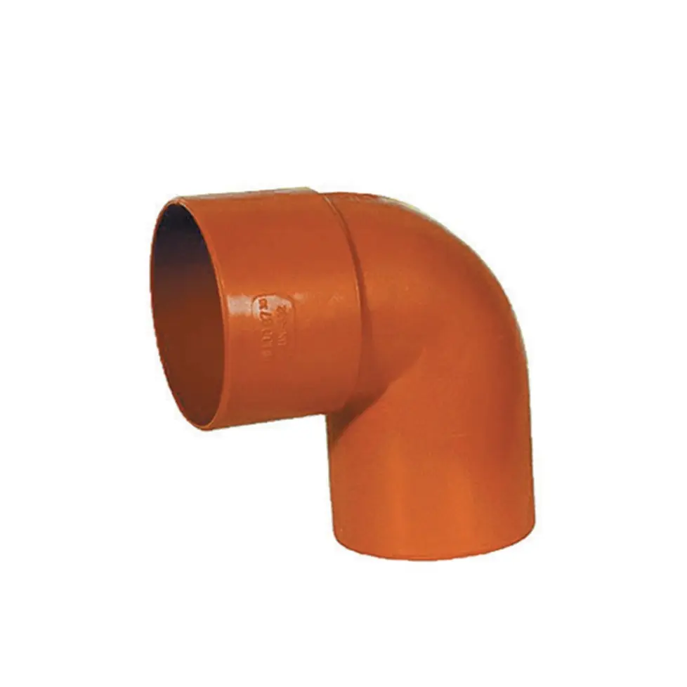 Curva a 90° PVC Rosso