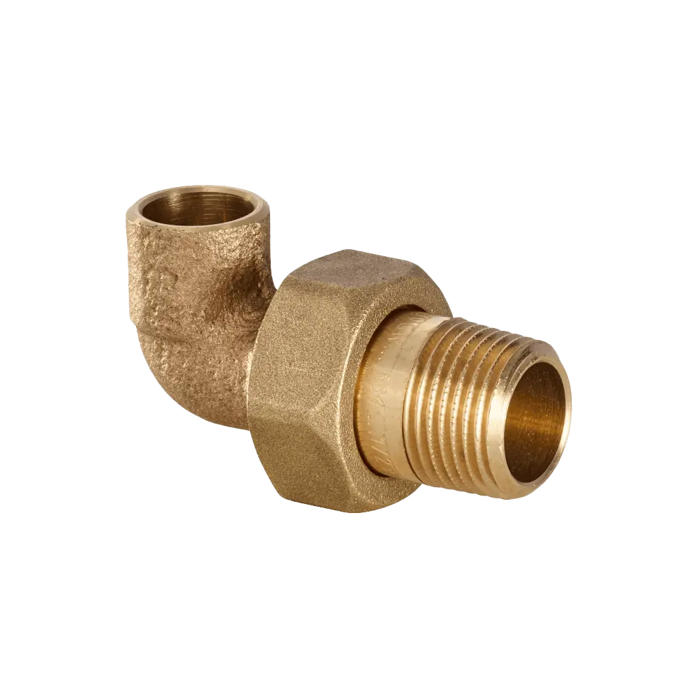 Bocchettone Curvo a 90° in Bronzo a Saldare