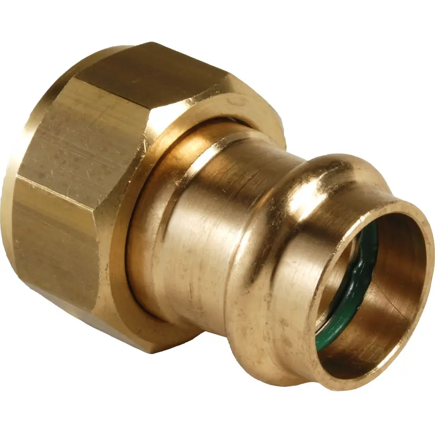 Codolo F con Dado Folle Sede Piana Rame a Pressare per Solare