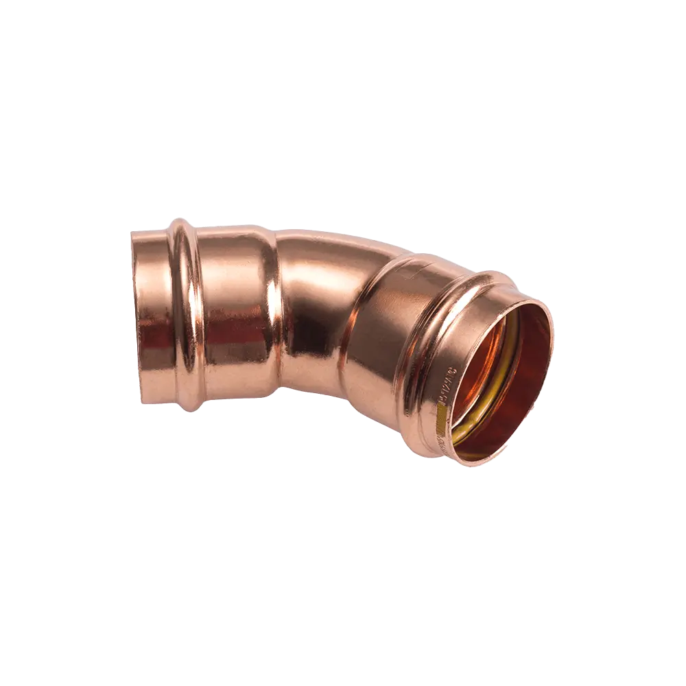 Curva FF a 45° Rame a Pressare per Gas (Ø15)