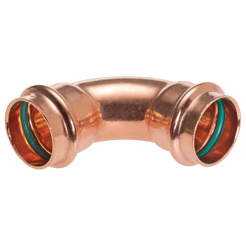 Curva FF a 90° Rame a Pressare per Solare  