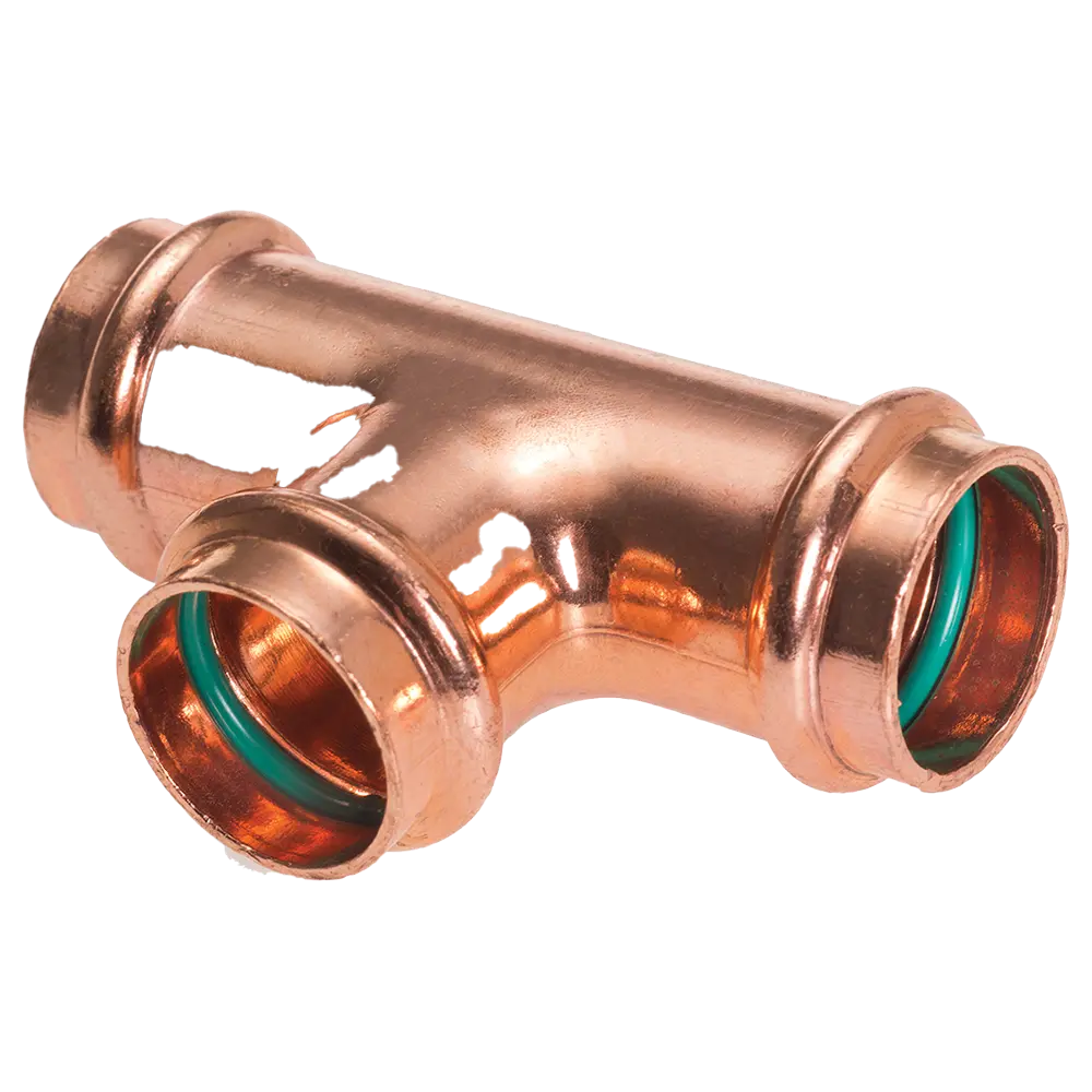 Tee Rame a Pressare per Solare  (Ø18)