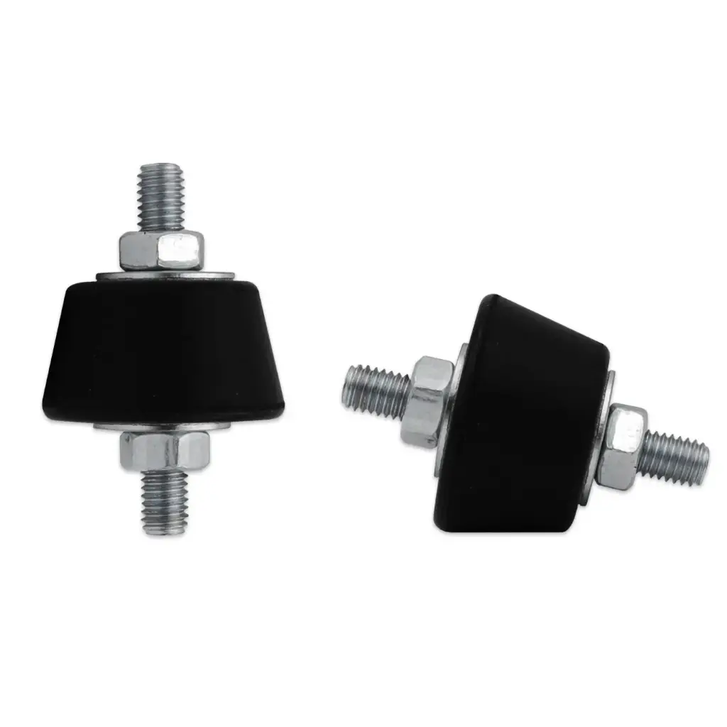 Kit 4Pz Antivibranti per Staffe - in Gomma Filetto M8 (40 x 28 mm)