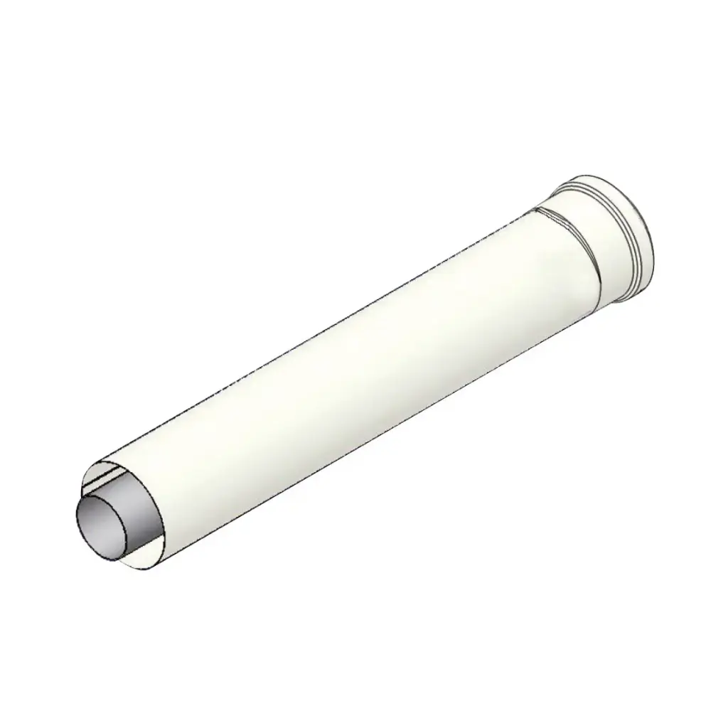 Tubo Prolunga Coassiale Ø60/100 in Alluminio Esterno - Alluminio Interno