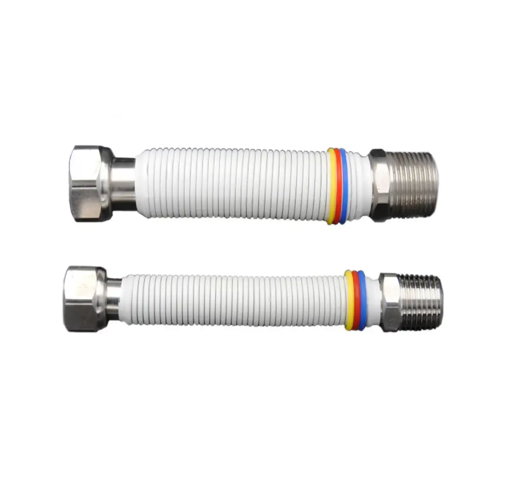 Flessibile Estensibile MF in Acciaio Rivestito per Acqua/Gas (1/2", 10cm/20cm)