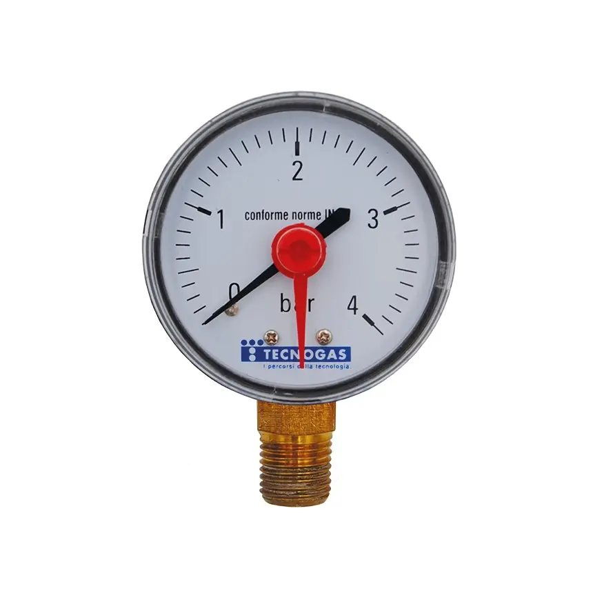 Manometro per Acqua Ø50 Attacco Radiale (0 ÷ 6 bar)