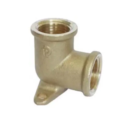 Gomito FF Flangiato Ottone