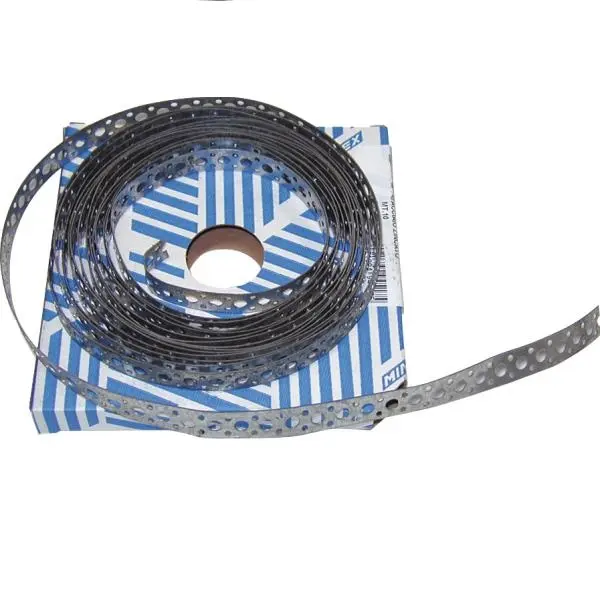 Bandella in Lamiera Forata Zincata 17mm x 10m sp.7mm