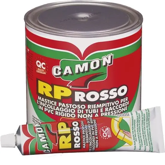 Collante Pastoso Riempitivo RP Rosso per Incollaggio PVC