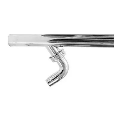 Cannotto con Derivazione Ø1" in Ottone Cromato L.300mm (Ø32)