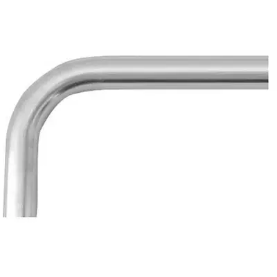 Cannotto Curvo a 90° in Ottone Cromato L.150x250mm sp.0.5