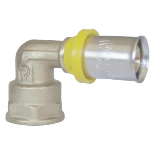 Gomito Femmina a Pressare Multistrato Gas (1/2" x 16-2mm)