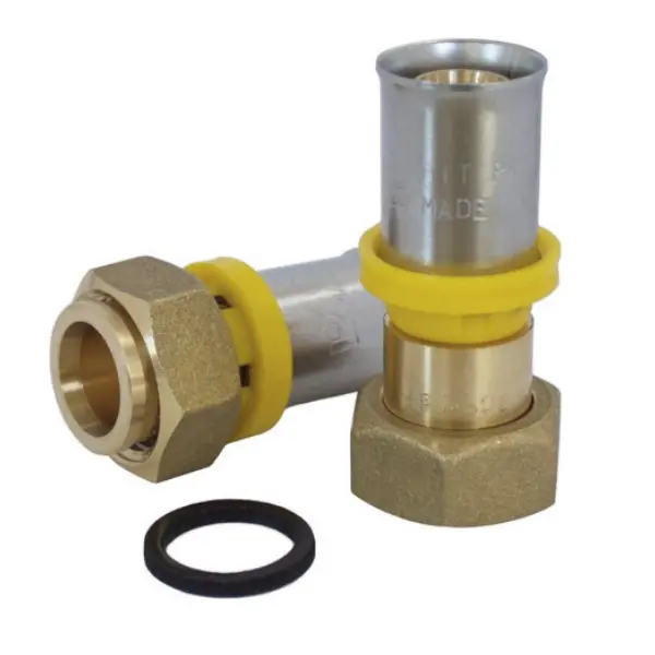 Codolo Girevole Tenuta Piana a Pressare Multistrato Gas (1/2" x 16-2mm)