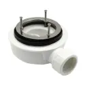 Piletta Sifonata per Piatto Doccia Effetto Pietra Foro Ø90