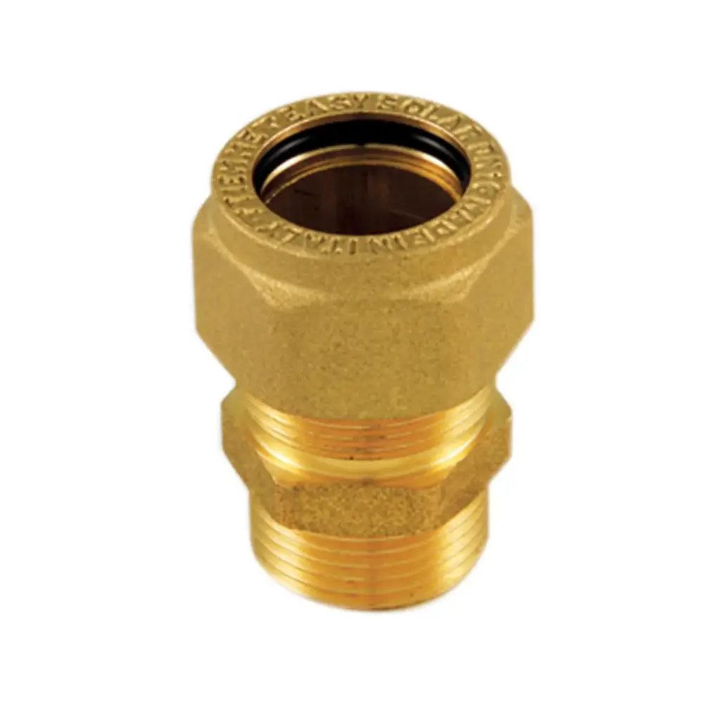 Raccordo M ad Innesto Rapido per Tubo Twin Solar (16 x 3/4")