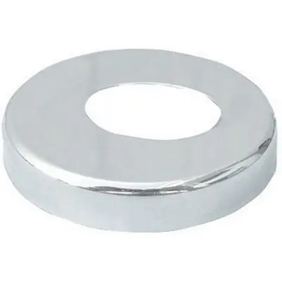 Rosone con Foro Ovale per Cannotto Curvo in Ottone Cromato