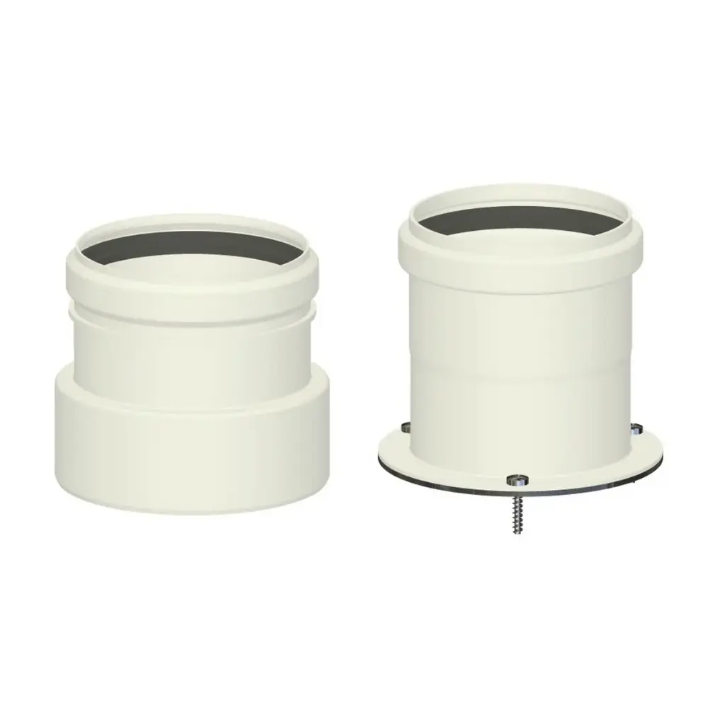 Bicchieri Separatori Sdoppiatore in PP per Aspirazione/Scarico Ø80 per Condensazione Compatibile Baxi