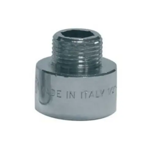 Prolunga Ridotta Pesante Ottone Cromato (1/2" x 3/8")