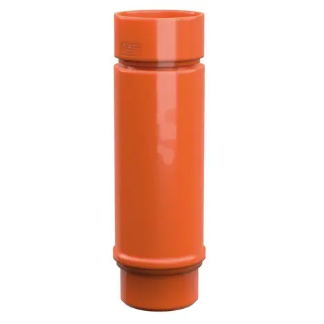 Manicotto di Riparazione con Tubo Scorrevole PVC Rosso