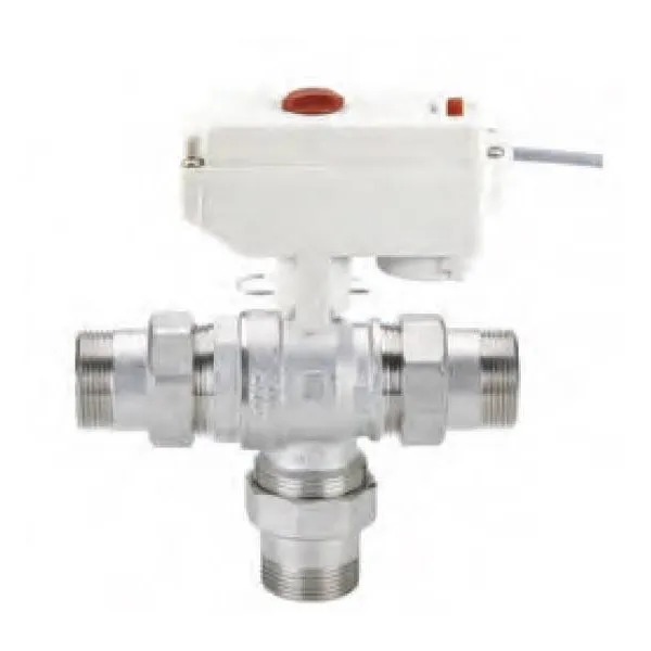 Valvola Motorizzata a 3 Vie Bocchettonata con Attuatore Elettrico 230V - 2 punti 1 MICRO 12 sec. IP65 bidirezionale.