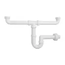 Sifone per Lavello 2 Vie Ø1"1/2x40 in PP