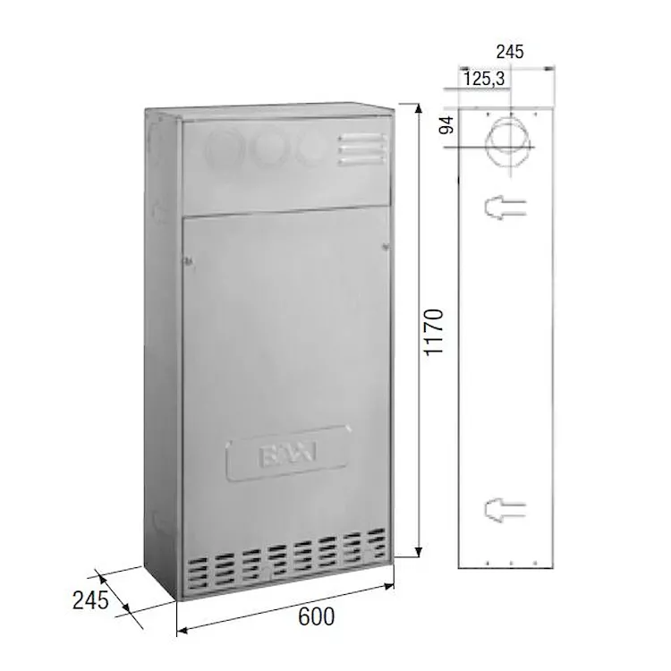 Cassa Incasso per Caldaia Luna In Baxi