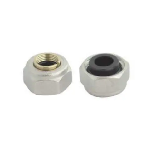 Adattatore per Tubo Rame con Bicono in Gomma Nikelato (1/2" x 10mm)