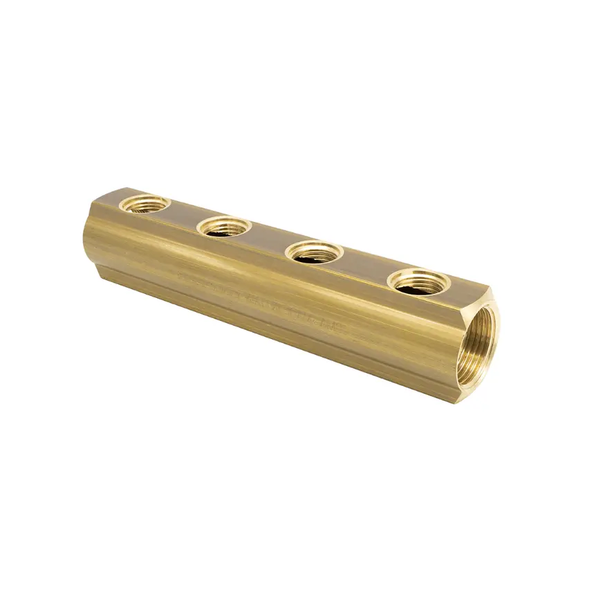 Collettore in Barra FF interasse 50mm uscite F Ø1/2" (3 Vie)