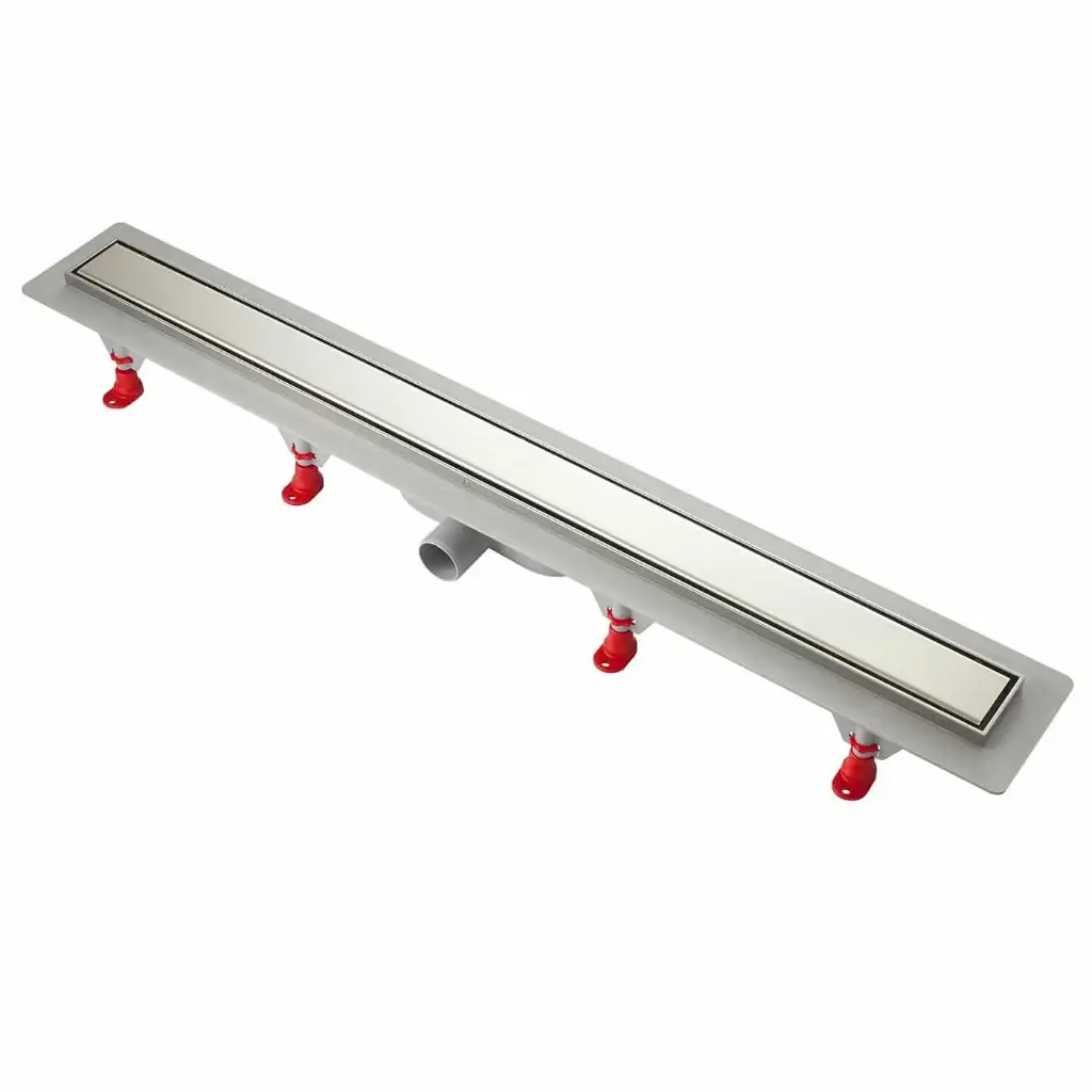 Canalina Doccia con Griglia in Acciaio Inox Filo Pavimento
