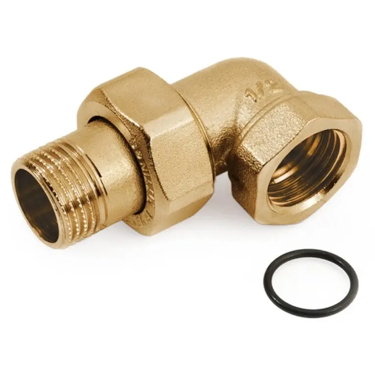 Bocchettone Curvo MF 3 Pezzi con Oring Ottone (3/4")